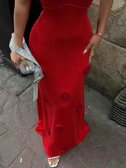 White Flower Maxi : Cami Dress