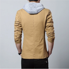 Mens Street Style Hooded Blazer - Mağazam