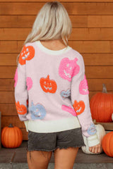 Halloween Pumpkin Crewneck Sweater