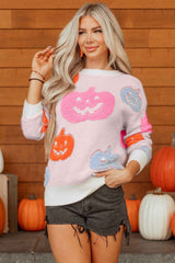 Halloween Pumpkin Crewneck Sweater