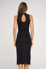 Women's Sleeveless Bodycon Dress with Embellished Front Detail Indigo Arrowwood