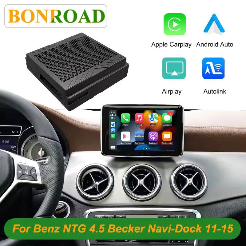 Bonroad Carplay Android Auto Module For Mercedes Benz A B C E CLA GLA GLK ML Sprinter NTG4.5 Becker MirrorLink Airplay Interface Mağazam