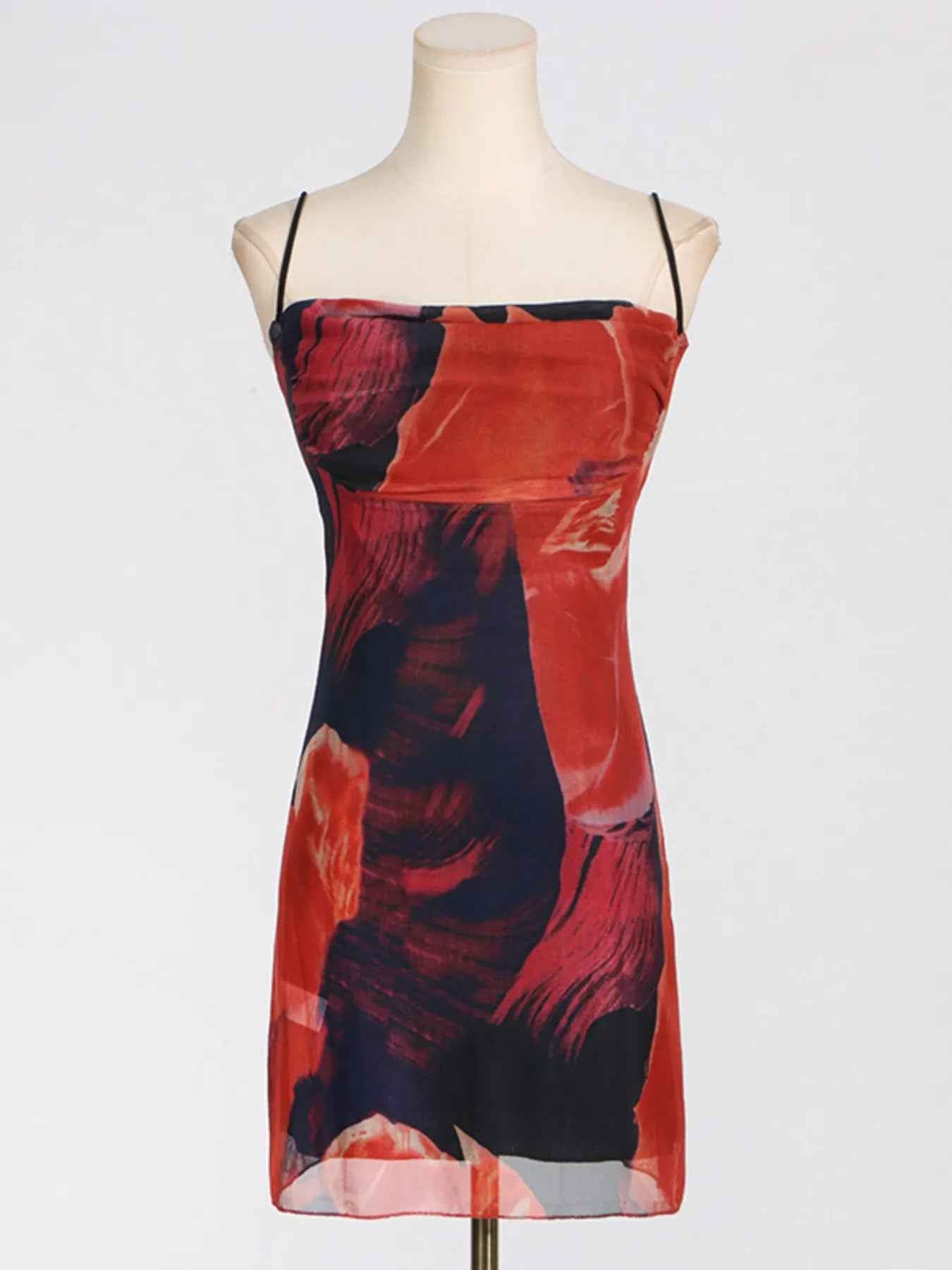 Stylish Cowl Neck Cami : Mini Dress