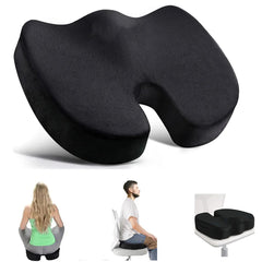 Reise-Sitzkissen, Memory-Schaum, U-förmiges Kissen für Stuhl, Kissen, Auto, Büro, Hüftstütze, Massage, orthopädisches Kissen Mağazam