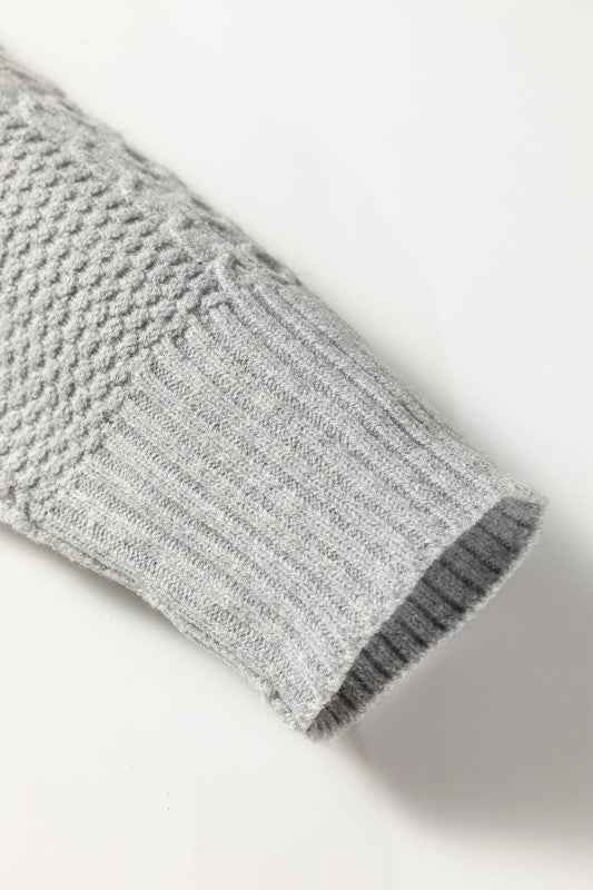 Sofia Ribbed Trim Loose Sweater