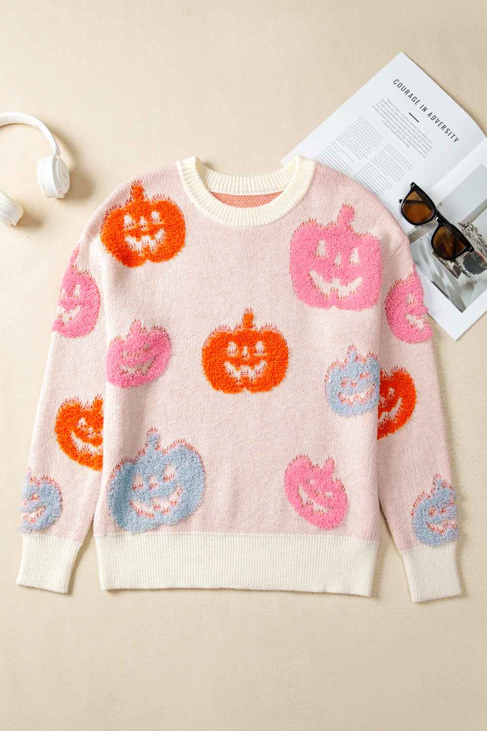 Halloween Pumpkin Crewneck Sweater