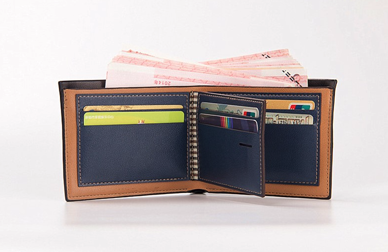 Men's Bifold Leather Credit ID Card Holder Wallet Billfold Purse - Mağazam