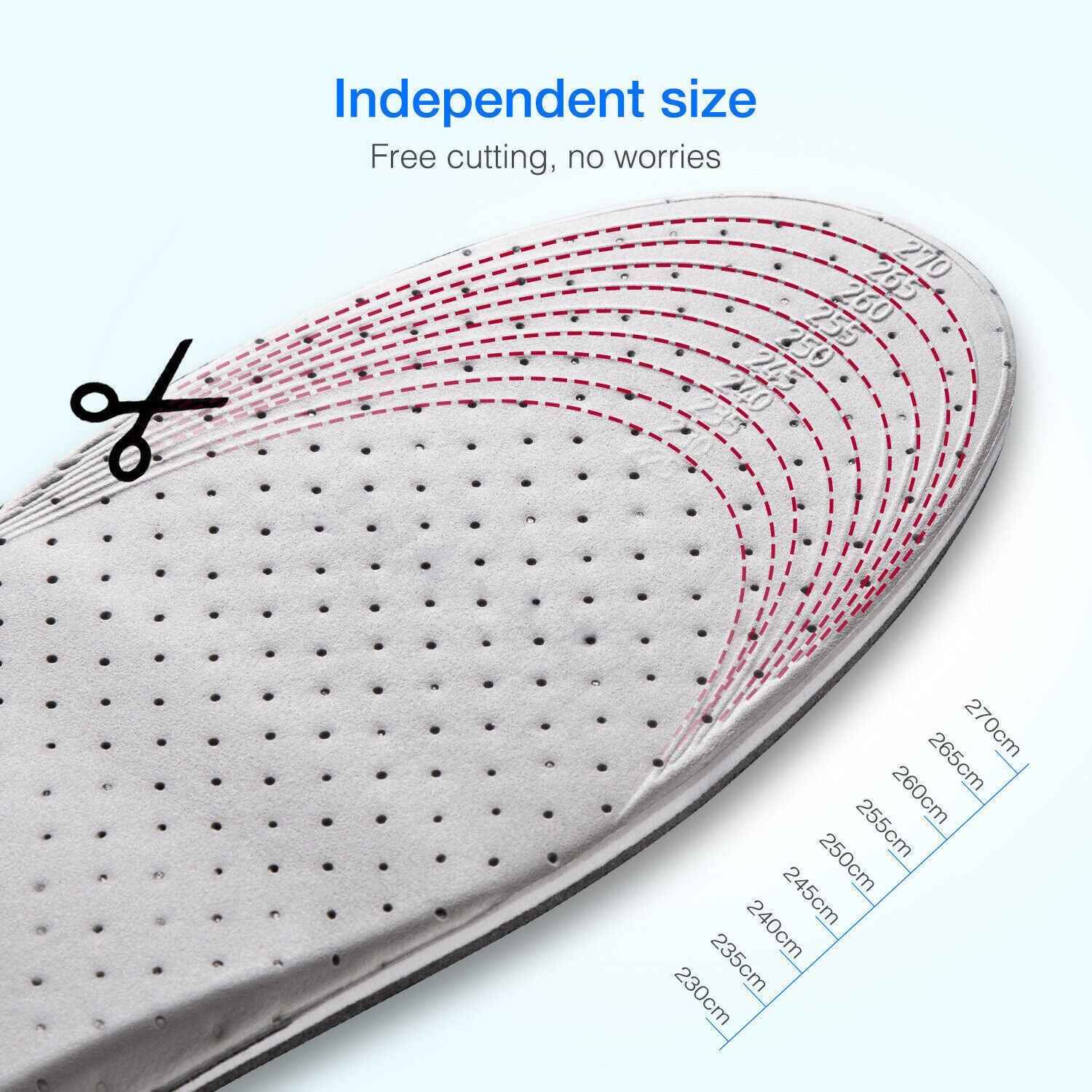 Men Women Invisible Height Increase Insoles Heel Lift Taller Shoe