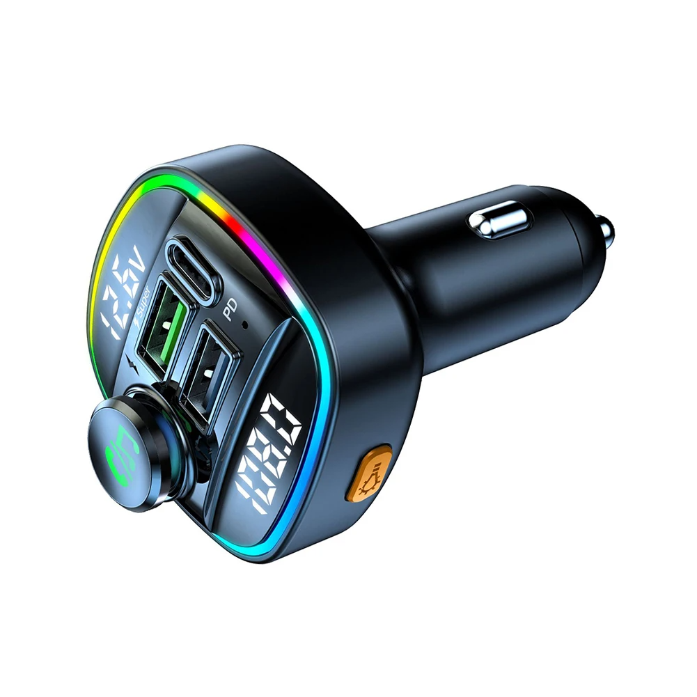 Bluetooth 5.0 Car Wireless FM Transmitter Adapter USB PD Charger AUX - Mağazam