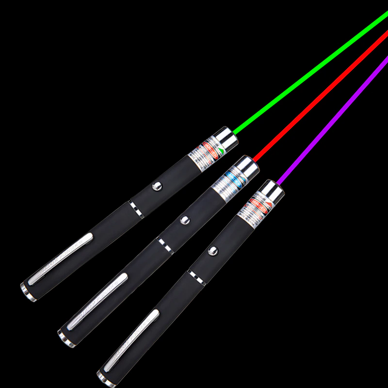 3 Packs 900Mile Laser Pointer Pen Green Blue Red Light Visible Beam - Mağazam