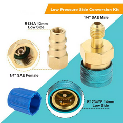 R1234YF to R134A Quick Coupler Adapter Fits Car A/C High Low Side