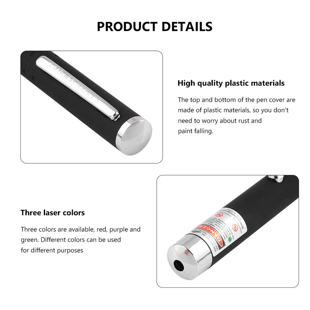 3 Packs 900Mile Laser Pointer Pen Green Blue Red Light Visible Beam - Mağazam