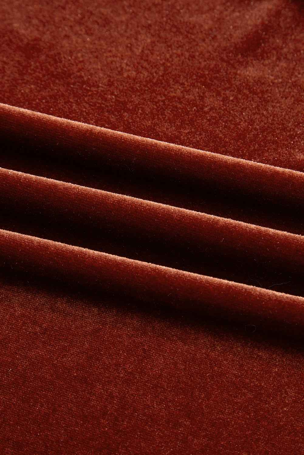 Velvet Elastic V-Neck Puff Sleeve Mini Dress