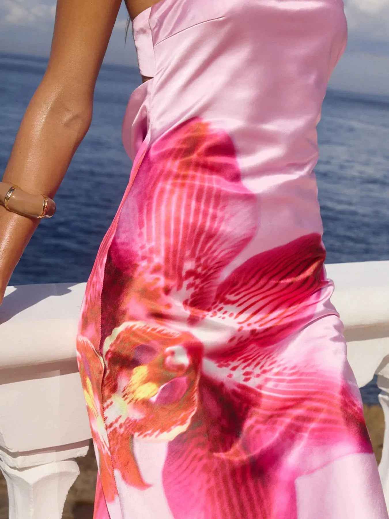 Stylish Printed : Tube Maxi Dress