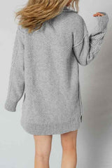 Sofia Ribbed Trim Loose Sweater
