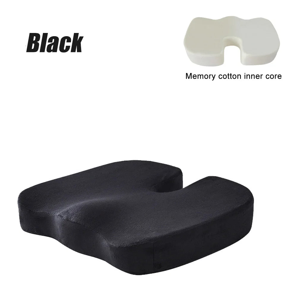 Reise-Sitzkissen, Memory-Schaum, U-förmiges Kissen für Stuhl, Kissen, Auto, Büro, Hüftstütze, Massage, orthopädisches Kissen Mağazam
