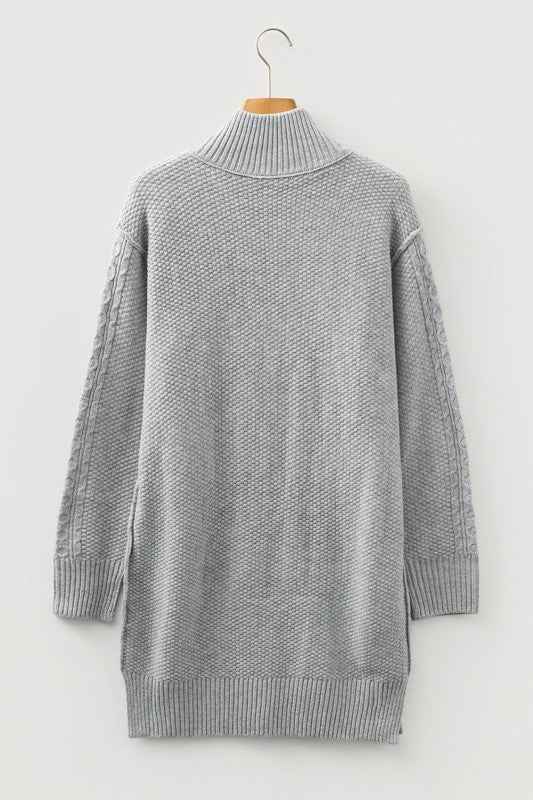 Sofia Ribbed Trim Loose Sweater