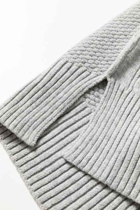 Sofia Ribbed Trim Loose Sweater