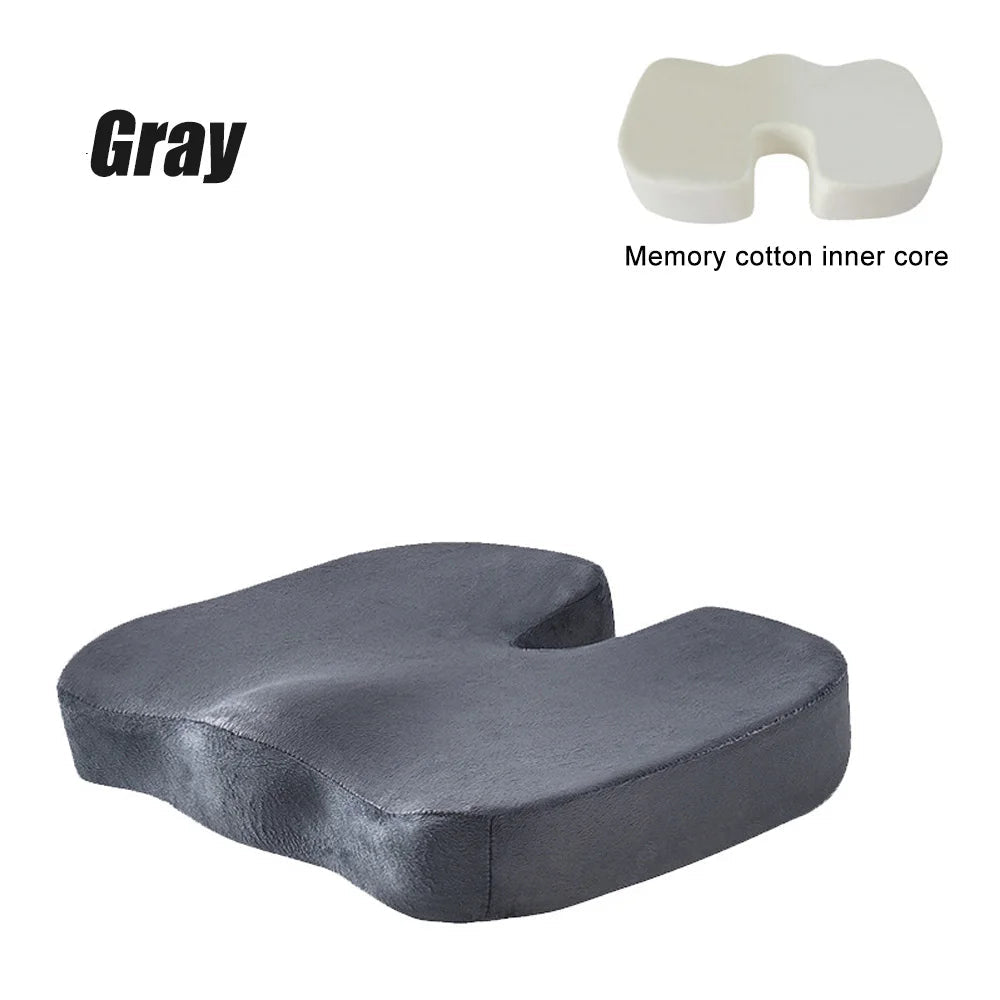 Reise-Sitzkissen, Memory-Schaum, U-förmiges Kissen für Stuhl, Kissen, Auto, Büro, Hüftstütze, Massage, orthopädisches Kissen Mağazam