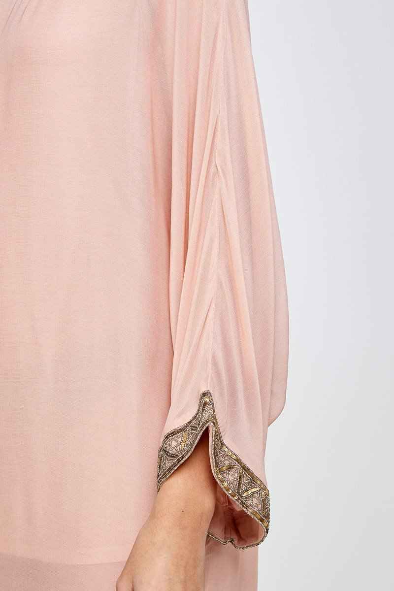 Batwing Sleeve Shift Dress – Effortless Flow and Elegance