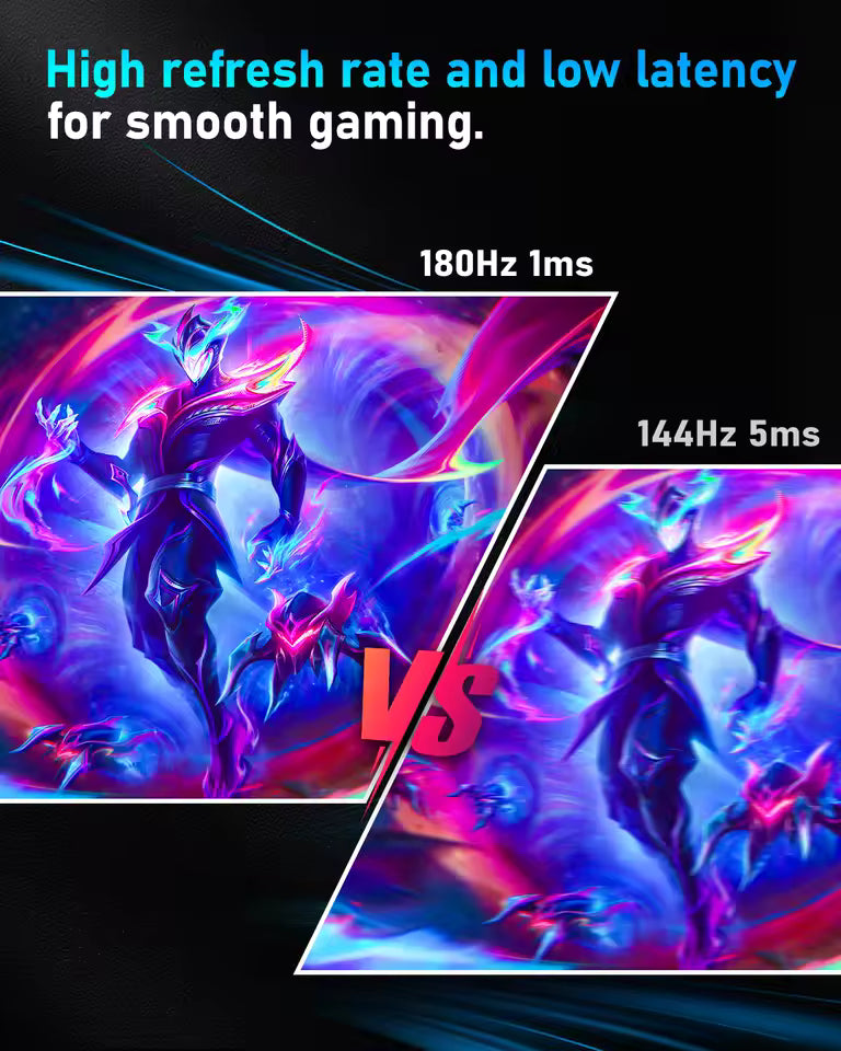 FYHXele 24 Zoll 180 Hz Gaming-Monitor 1K FHD Computer-Display 1 ms Reaktionszeit Augenpflege-Bildschirm LCD-Unterstützung HDR G-Sync VESA Mağazam