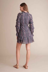 Kenzie wrap front mini dress