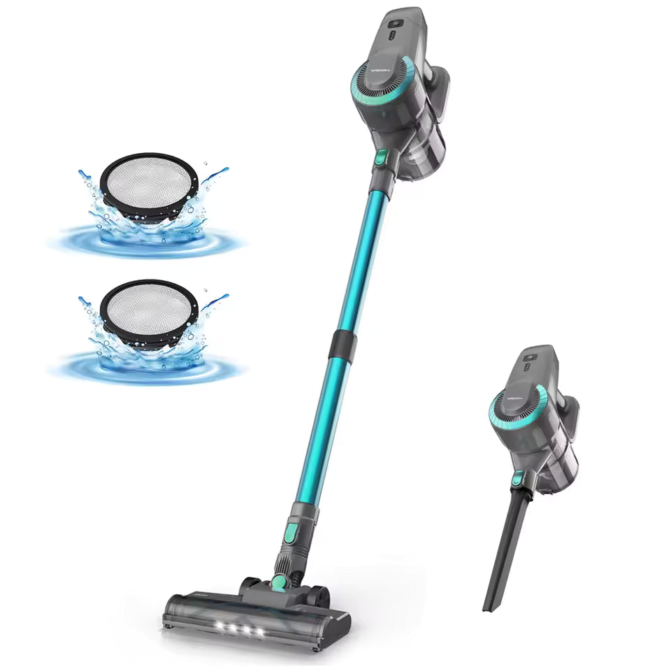 YISORA N300 Akku-Staubsauger, 20 kPa, ultraleichter Stabstaubsauger für Teppiche, Hartböden, Auto, Tierhaare Mağazam