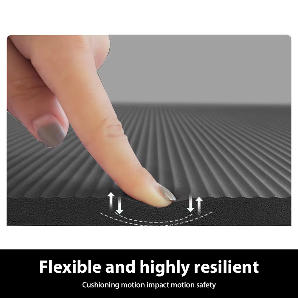Yoga Mat Pilates Fitness Mat NBR Non Slip Yoga Cushion Travel Fitness Exercise Pad for Women Home Gym Floor Workout Gym Exercise Mağazam