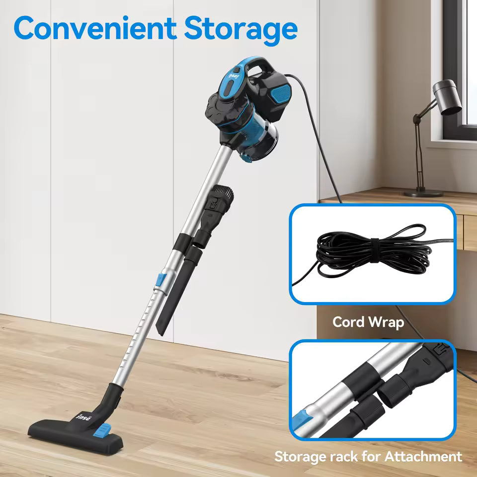 Staubsauger mit Kabel, INSE I5, 18 kPa, leistungsstarker Saugmotor, 600 W, Handstaubsauger für Zuhause, Tierhaare, harter Boden 