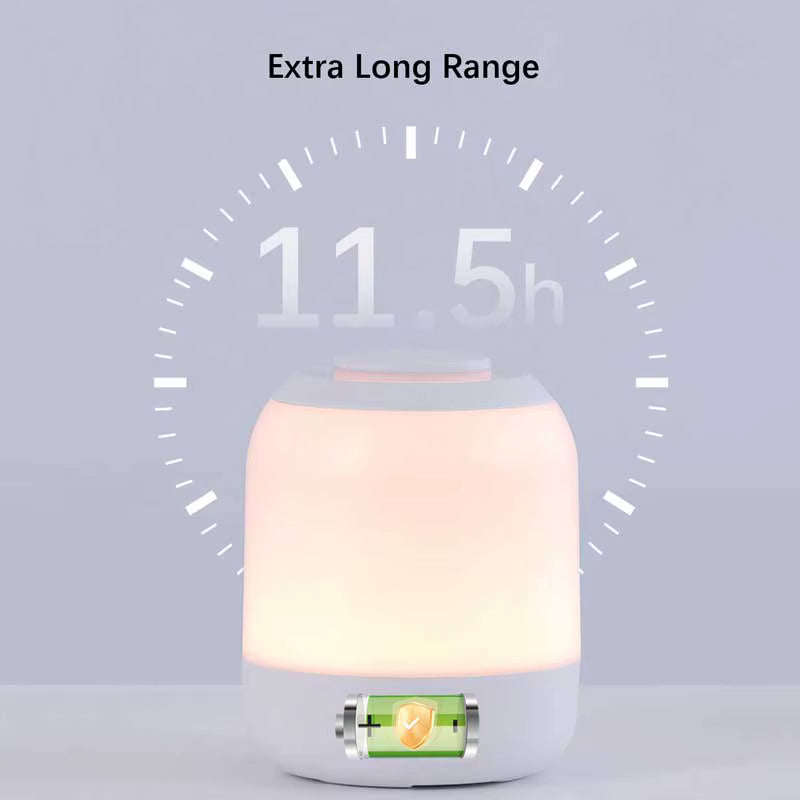 LED-Camping-Nachtlicht, 2400 mAh Typ-C-Lade-Nachttischlampen, stufenlose Dimmlaterne, Touch-dimmbare Lampe für die Innendekoration Mağazam