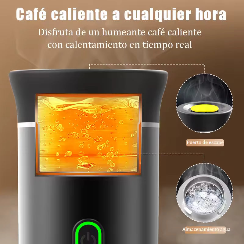 Tragbare elektrische Kapsel Kaffee maschine Espresso kanne Akku-Heiz pumpe Presse Kaffee maschine Reise und Auto 3 in 1 Kaffeekanne