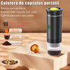 Tragbare elektrische Kapsel Kaffee maschine Espresso kanne Akku-Heiz pumpe Presse Kaffee maschine Reise und Auto 3 in 1 Kaffeekanne
