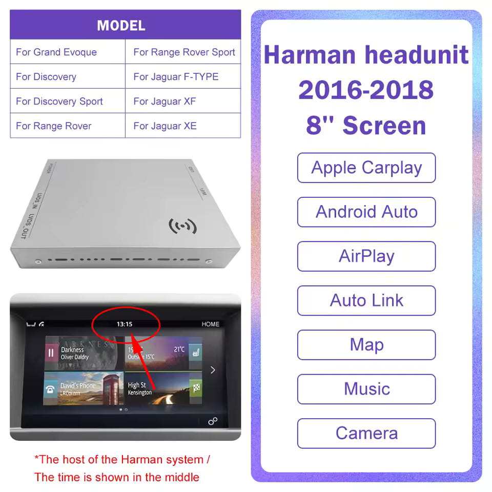 Android Auto Drahtlose Carplay Für Land Rover/Jaguar/Range Rover/Evoque/Discovery 2012-2018 multimedia Navigation Auto Player Mağazam