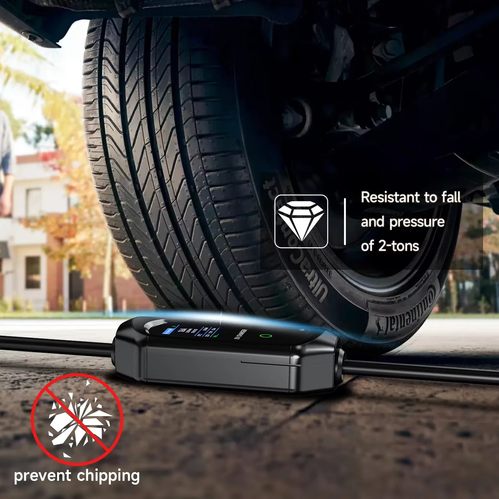 AFEEV 3,5/7 kW tragbares EV-Ladegerät Typ2 IEC62196-2 Elektroauto-Ladegerät 16 A EVSE Schnellladekabel WiFi APP Bluetooth-Steuerung Mağazam