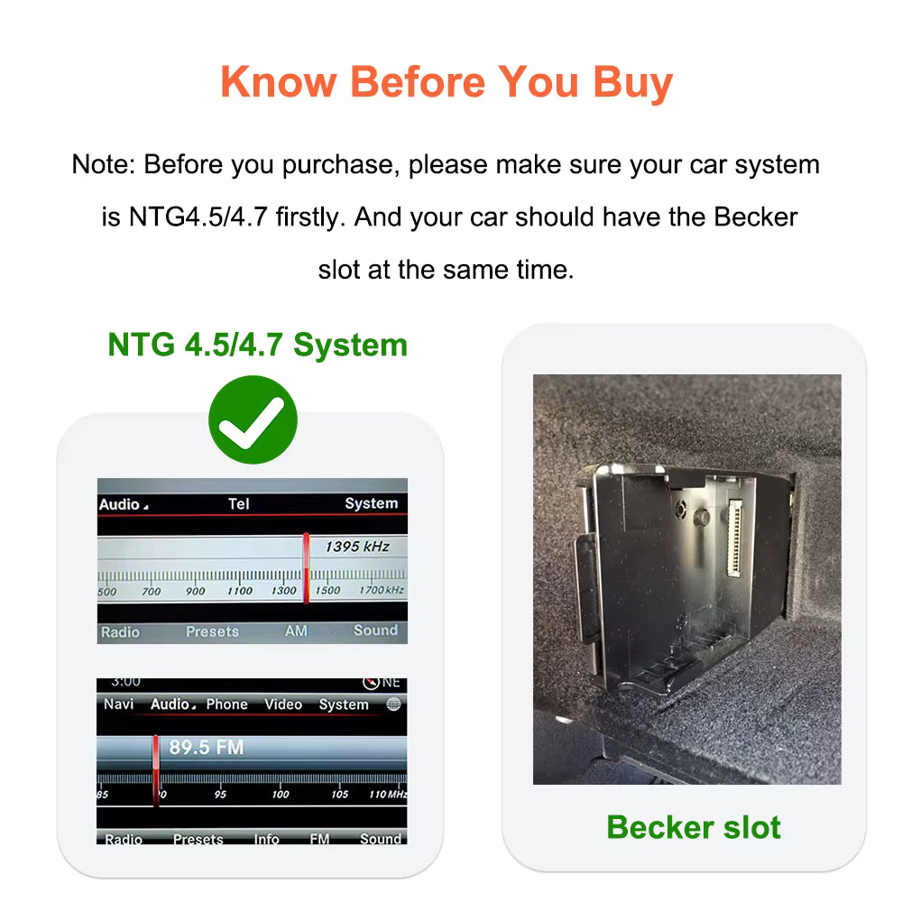 Bonroad Carplay Android Auto Module For Mercedes Benz A B C E CLA GLA GLK ML Sprinter NTG4.5 Becker MirrorLink Airplay Interface Mağazam
