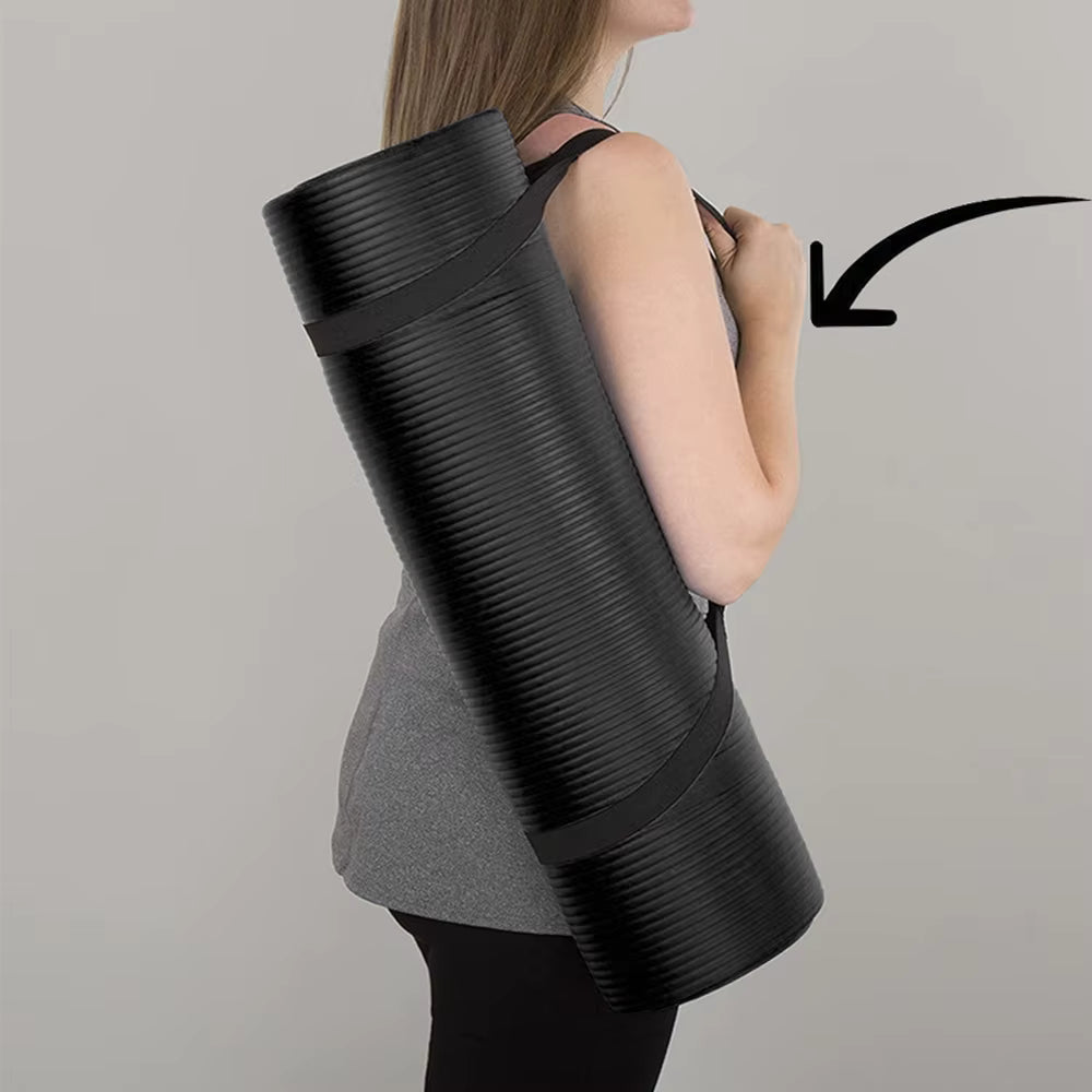 Yoga Mat Pilates Fitness Mat NBR Non Slip Yoga Cushion Travel Fitness Exercise Pad for Women Home Gym Floor Workout Gym Exercise Mağazam