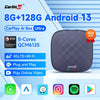 CarlinKit 8G+128G Android 13 CarPlay TV AI Box Qualcomm 8-Cores Wireless Android Auto CarPlay Video Box FOTA Upgrade für Netflix Mağazam