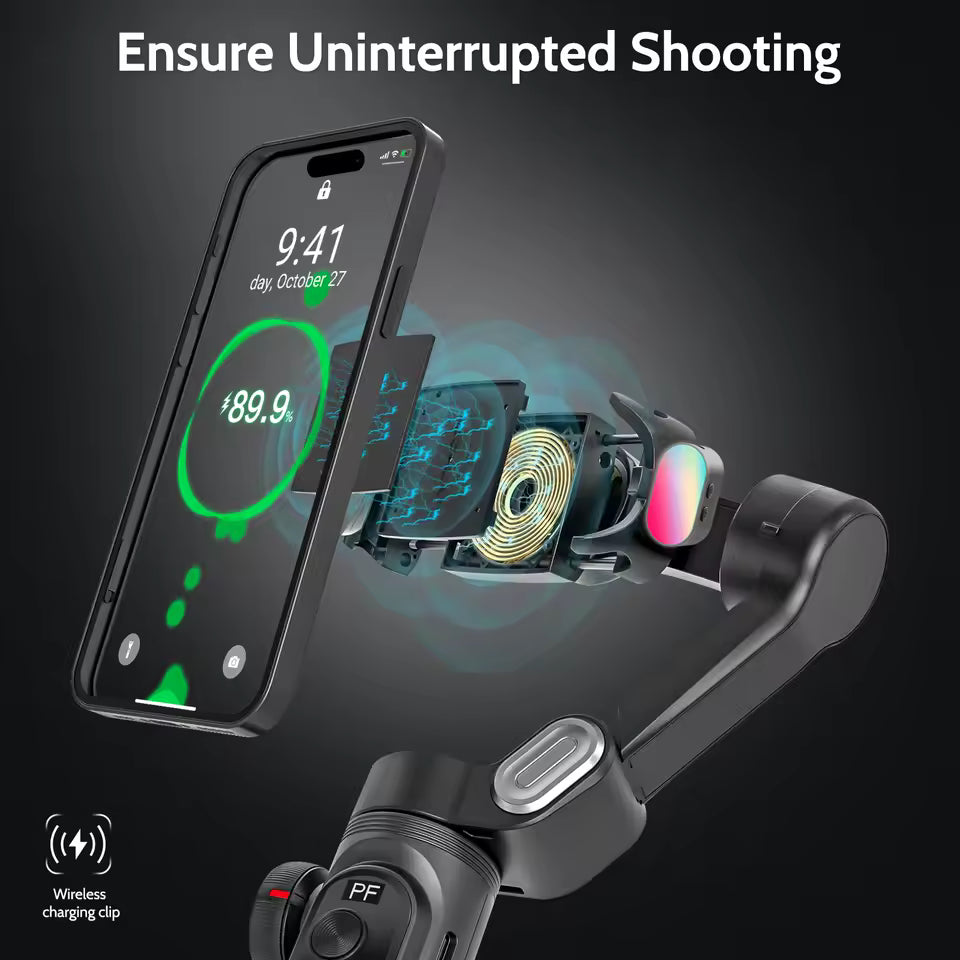 AOCHUAN Smart Xpro Smartphone Gimbal Stabilizer Professioneller 3-Achsen-Stabilisator für iPhone und Android Smartphone Handheld Gimbal Mağazam