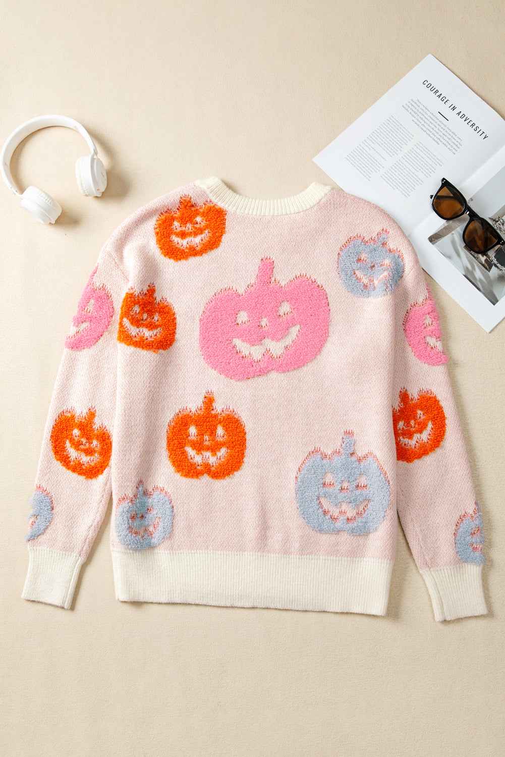 Halloween Pumpkin Crewneck Sweater