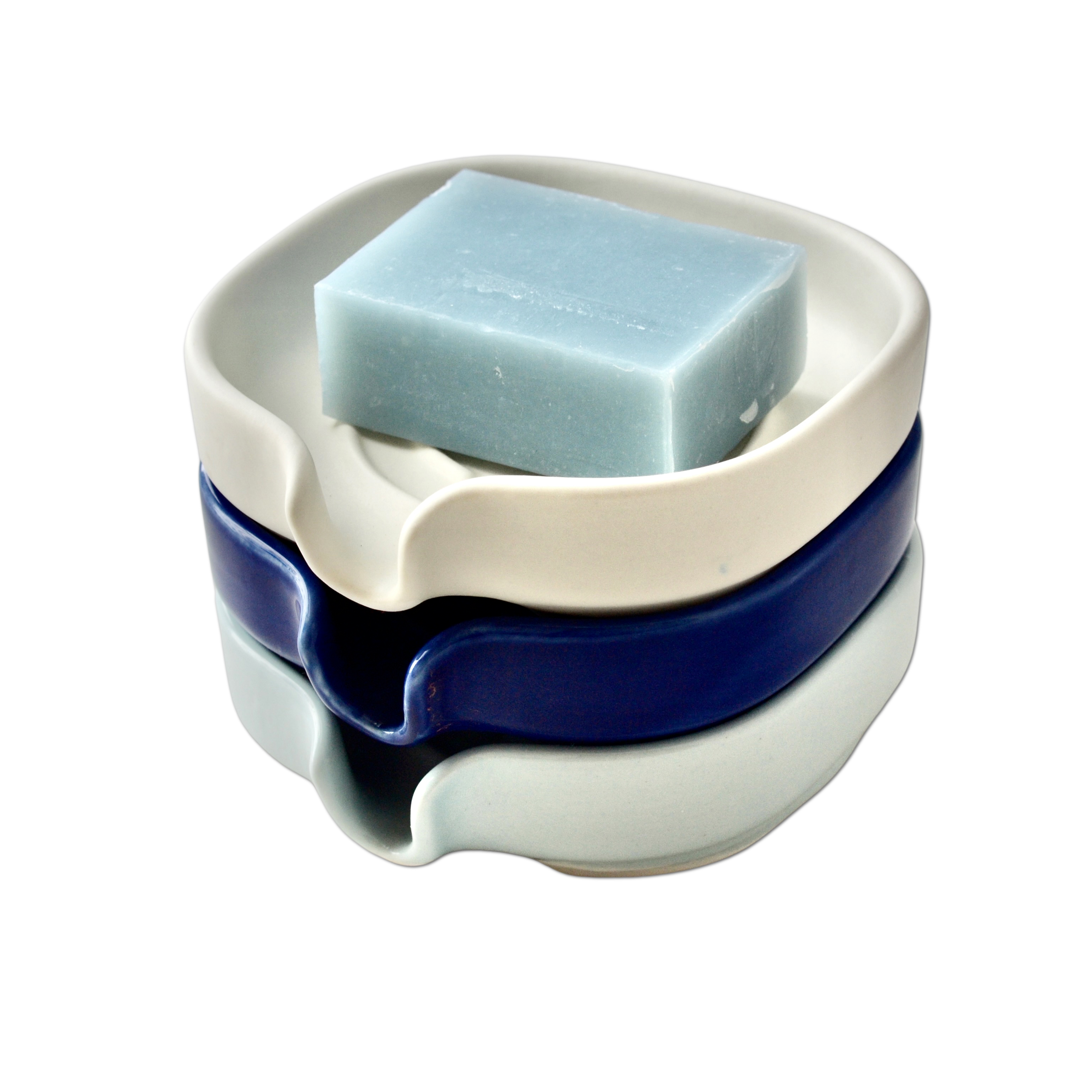 Self-Draining Porcelain Soap Dish - Mağazam