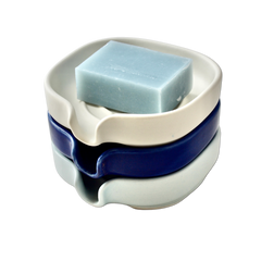 Self-Draining Porcelain Soap Dish - Mağazam